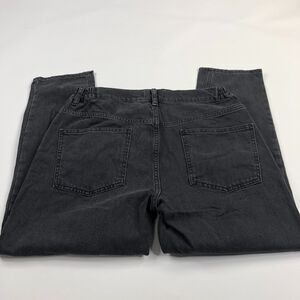 Asos Design Women's High Rise Relaxed Dad Boyfriend Black 34 x 30 (31W 27L) NEW